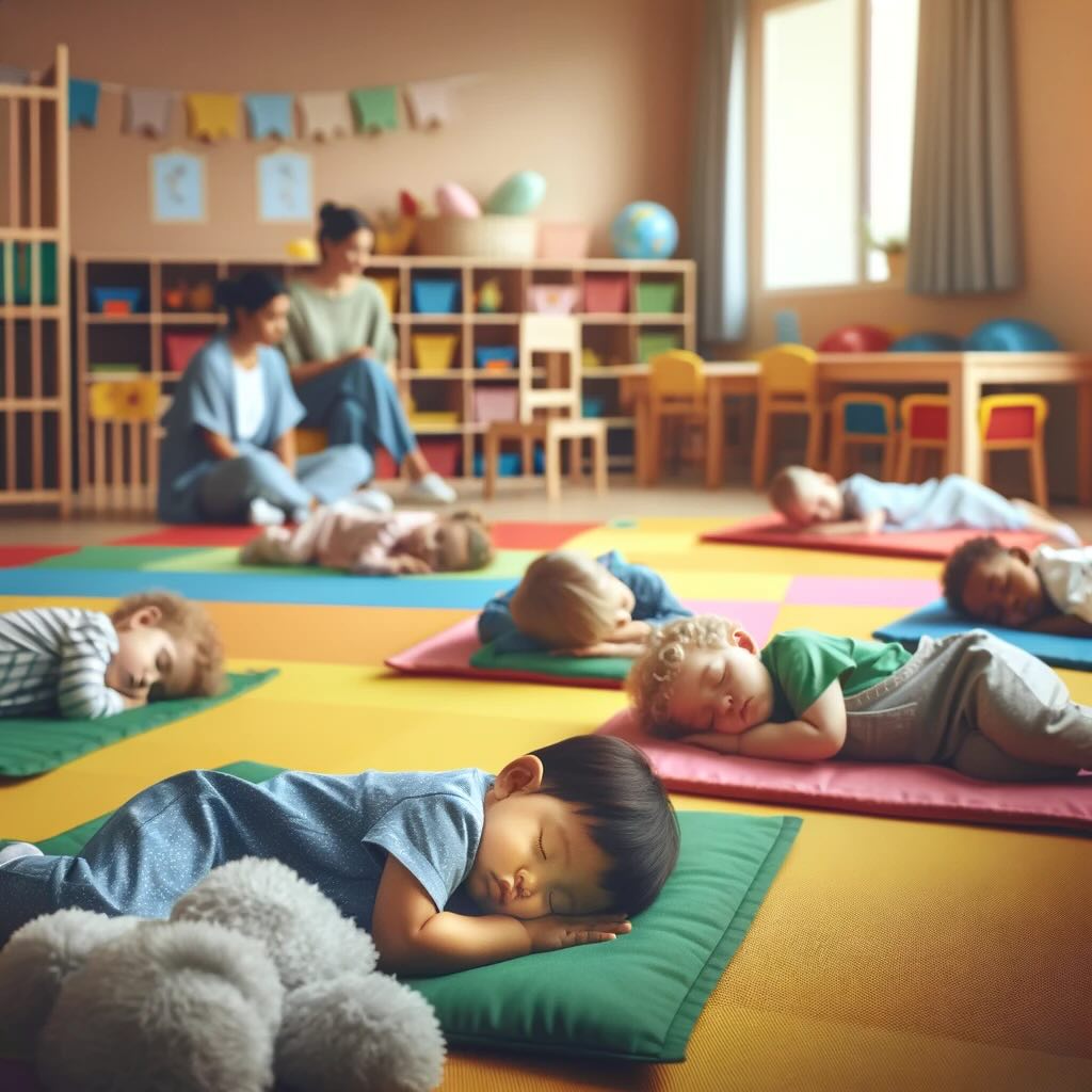 toddlers having a nap