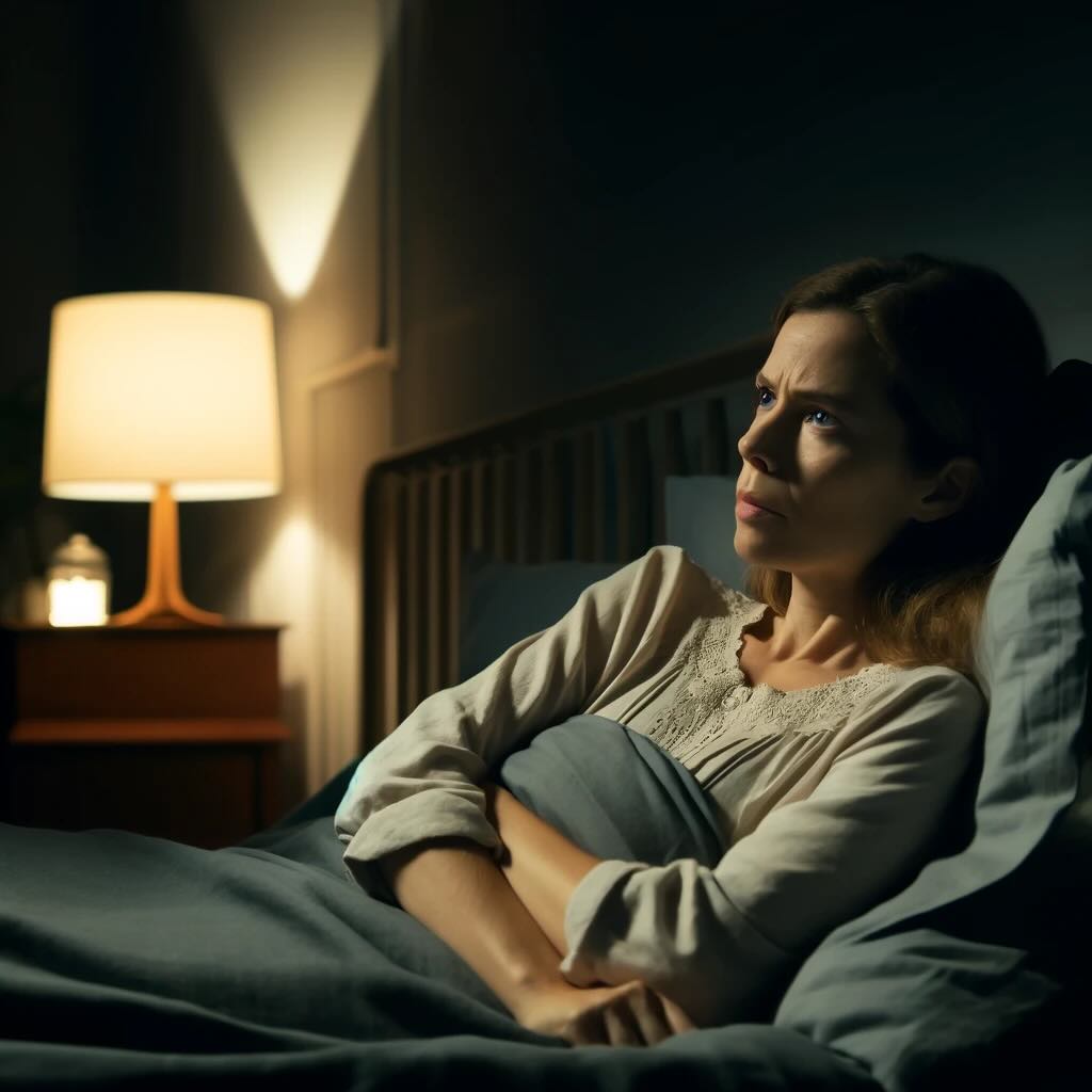 Woman with insomnia