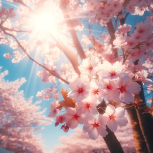 cherry blossoms in the spring